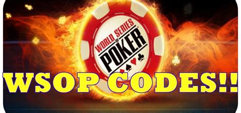 world series poker redeem code